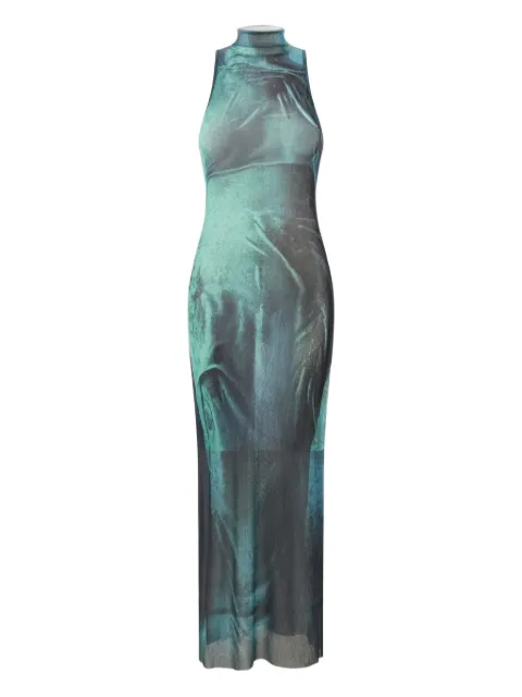 Jean Paul Gaultier Water high-neck dress