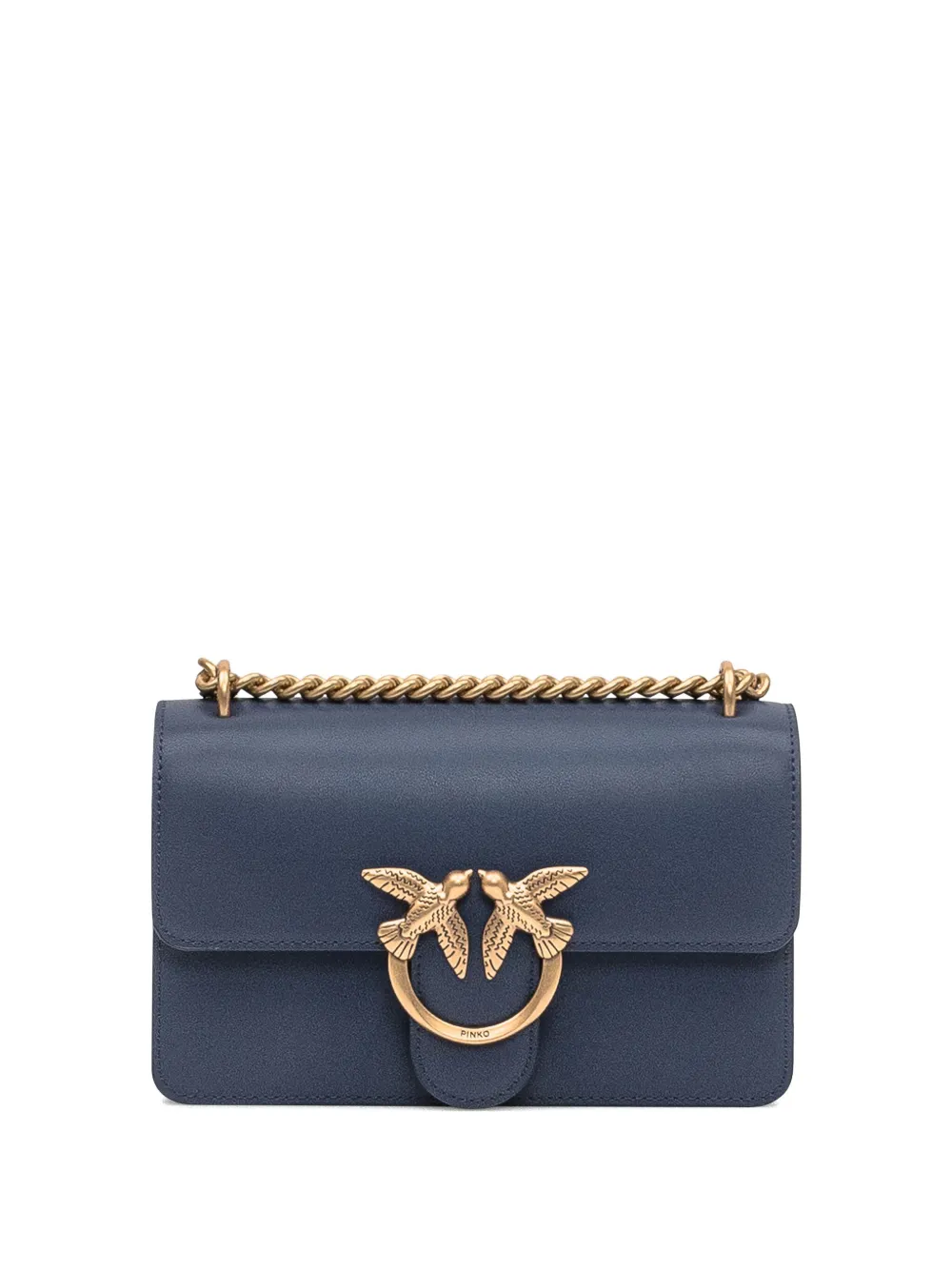 PINKO Love Birds schoudertas met ketting Blauw