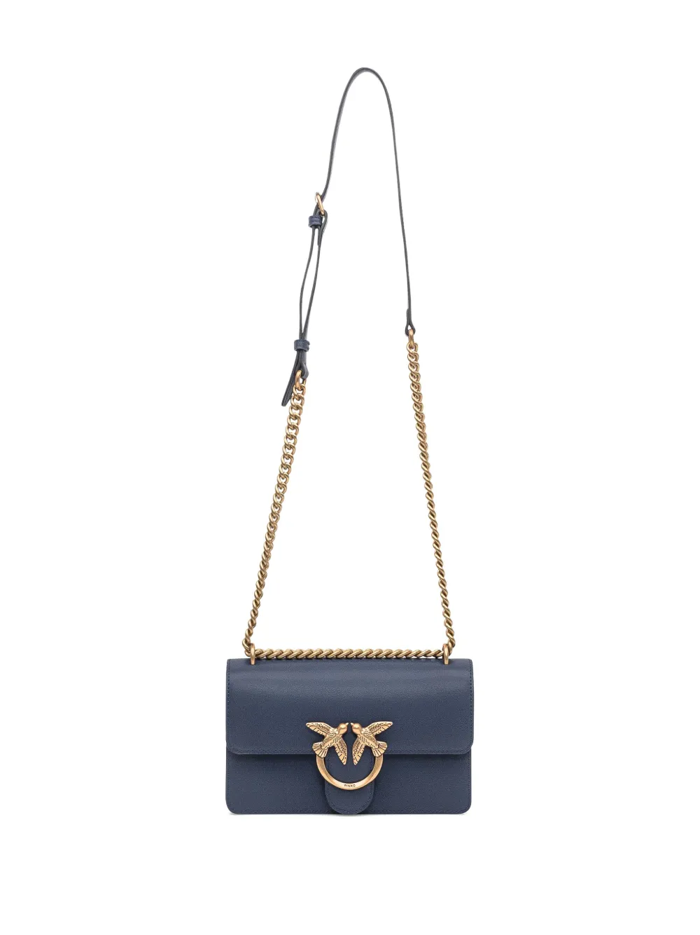 PINKO Love Birds schoudertas met ketting Blauw