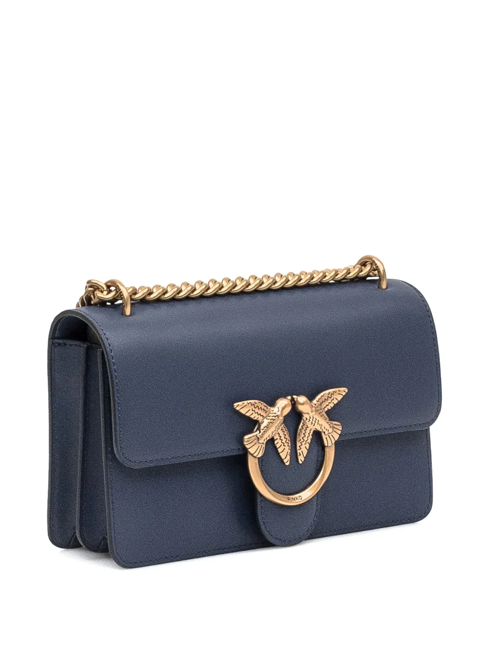 PINKO Love Birds schoudertas met ketting Blauw