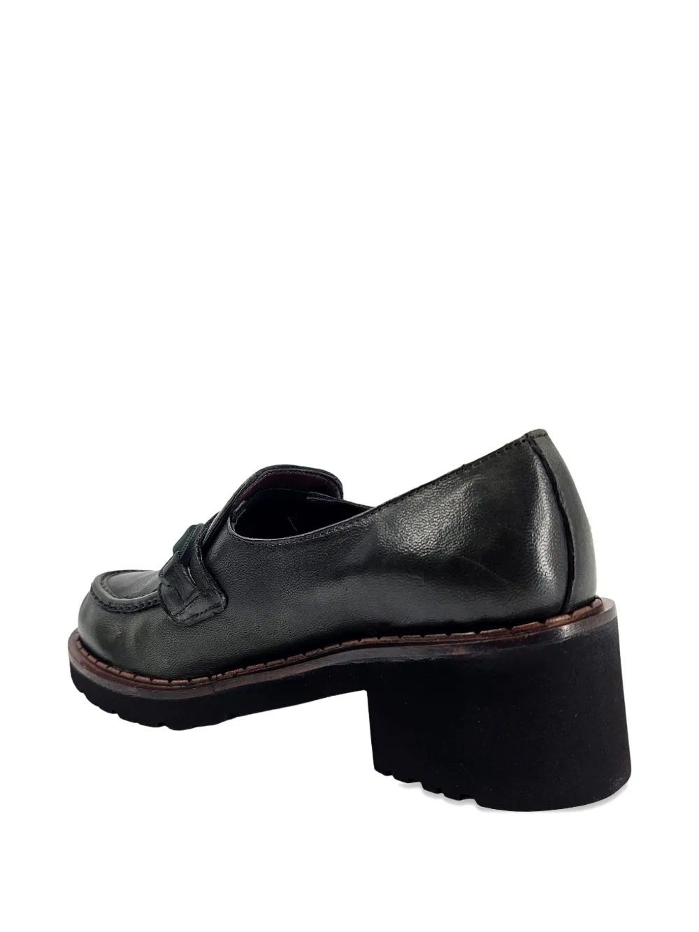 Madison.Maison 50mm leather loafers Green