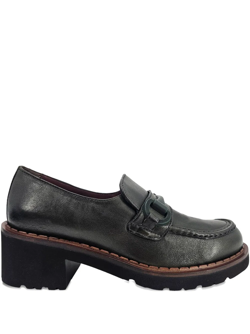 Madison.Maison 50mm leather loafers Green