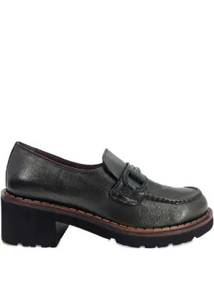 Tod's ロゴバックル レザーローファー | ブラック | FARFETCH JP
