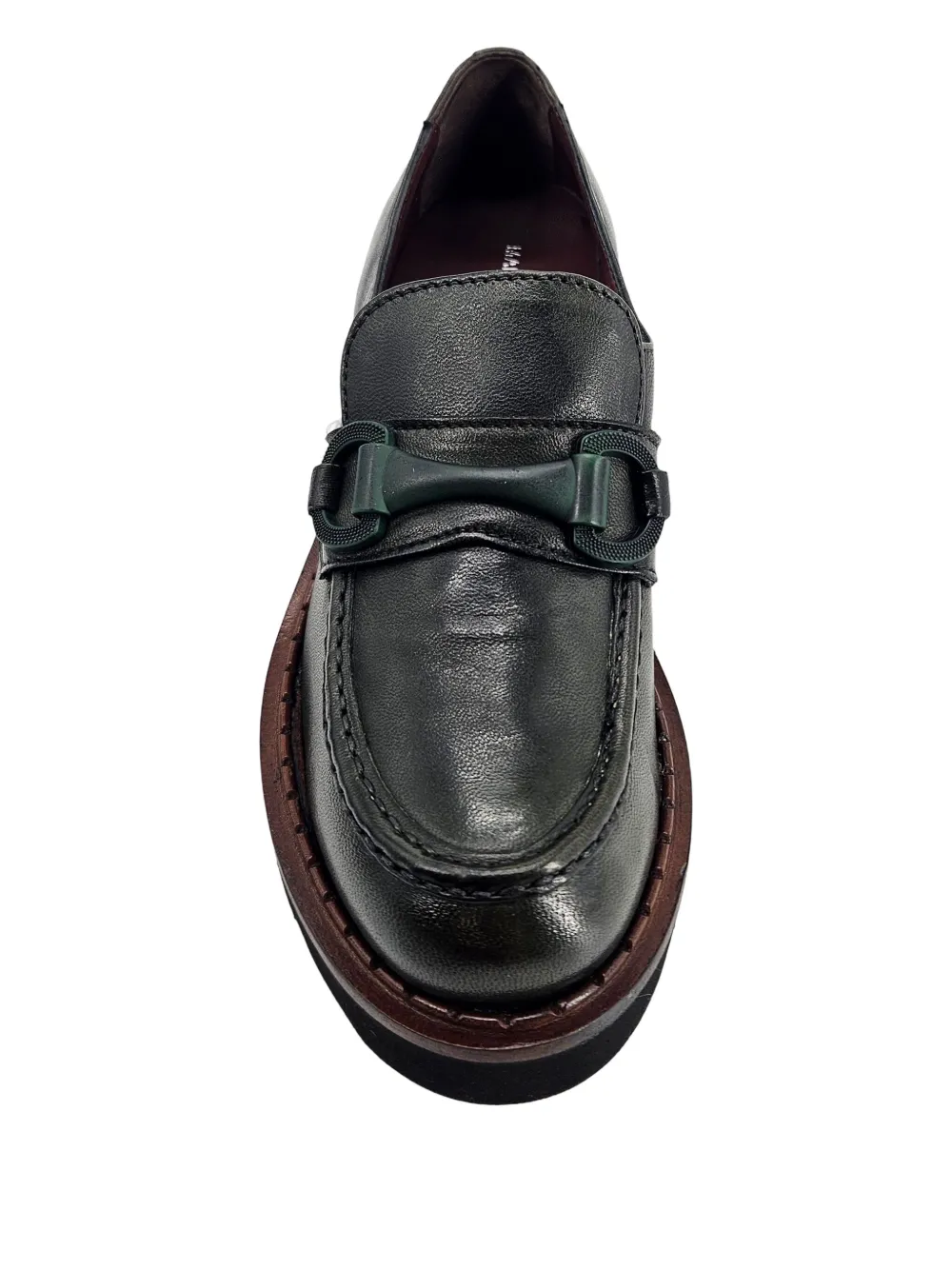 Madison.Maison 50mm leather loafers Green