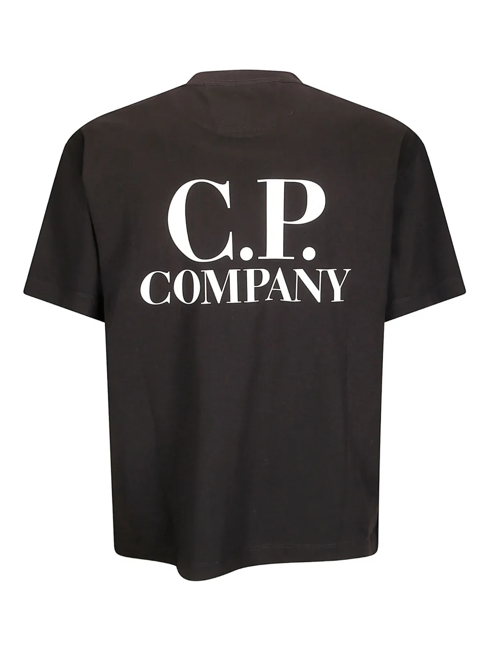 C.P. Company logo-print short-sleeve T-shirt - Zwart