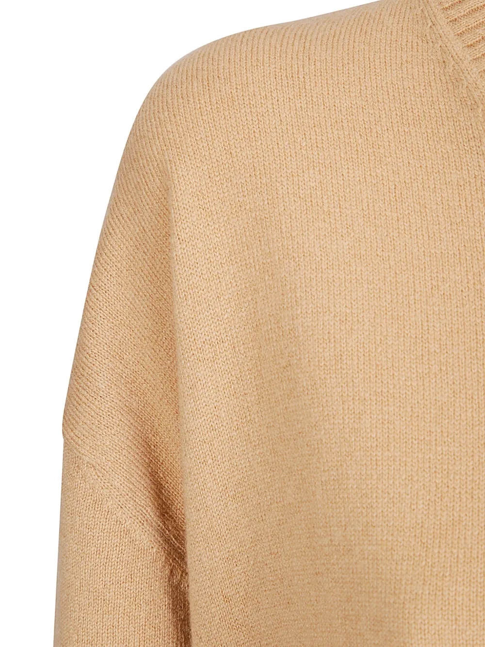 Hira Soft Sweater With V-neck In Neutral