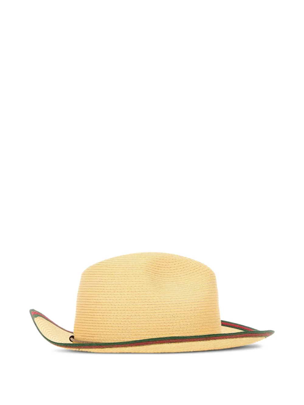 Gucci Raffia zonnehoed met Web-detail Beige