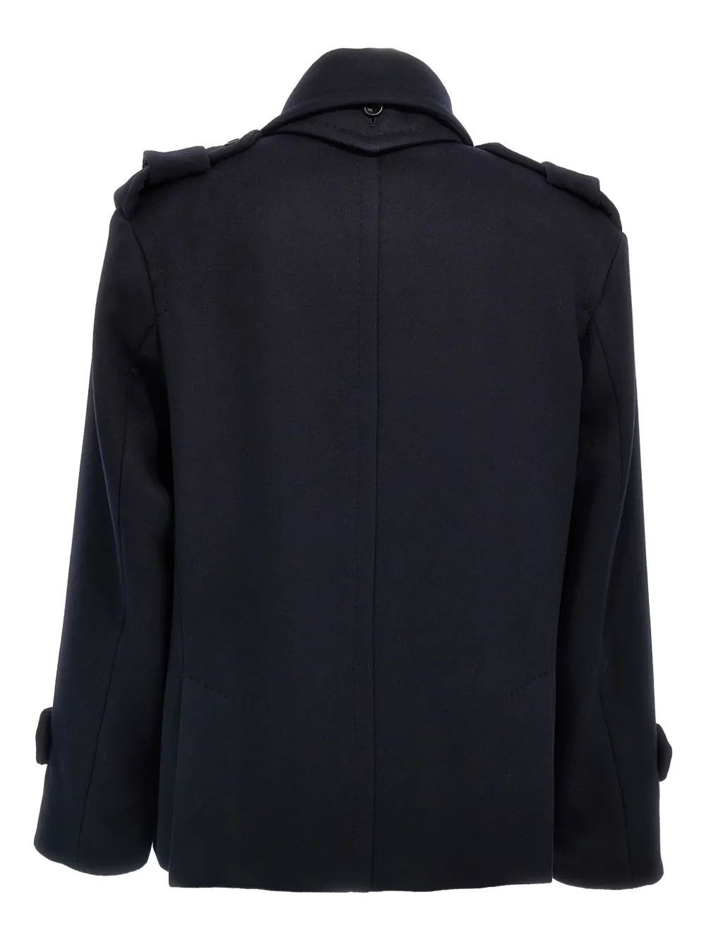 Max Mara double-breasted long-sleeves jacket Blauw