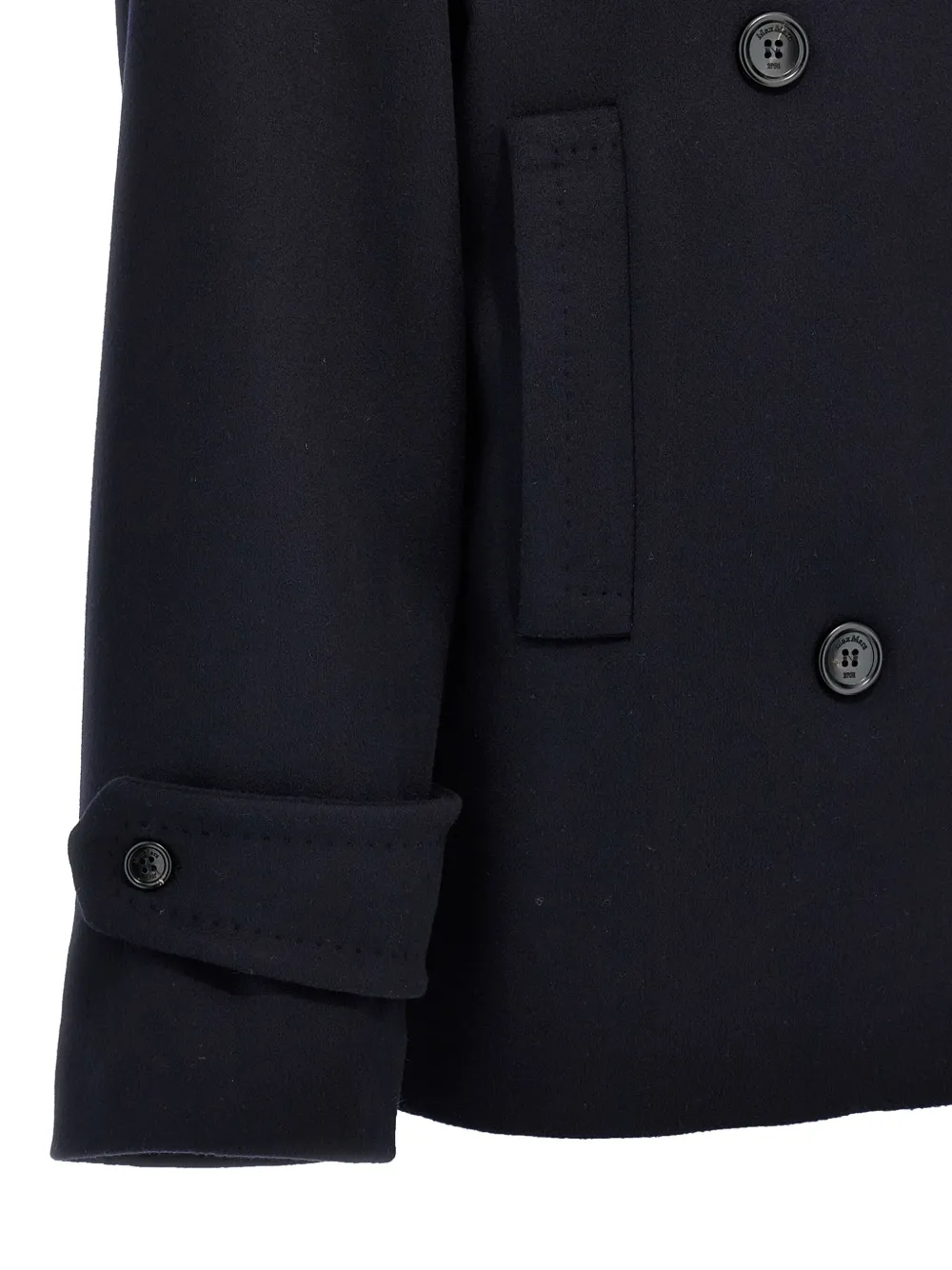 Max Mara double-breasted long-sleeves jacket Blauw