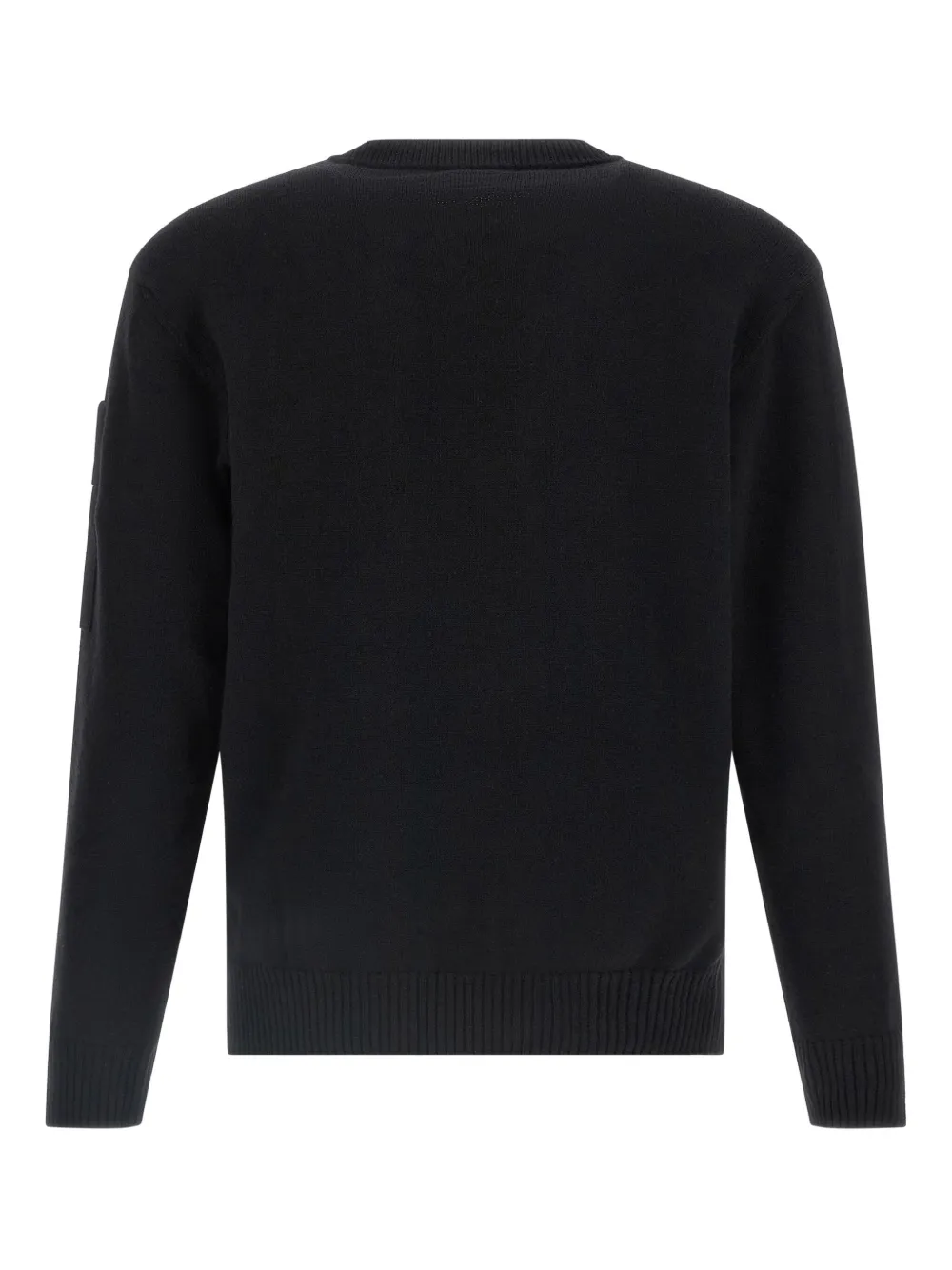 C.P. Company logo-patch crewneck sweater Zwart