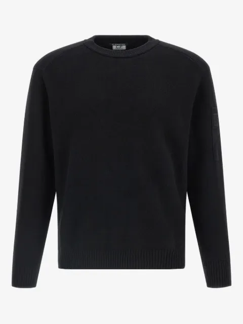 C.P. Company logo-patch crewneck sweater