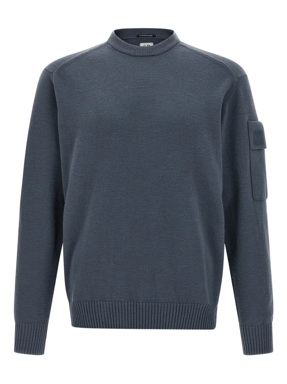 C.P. Company patch-pocket crewneck sweater Blauw