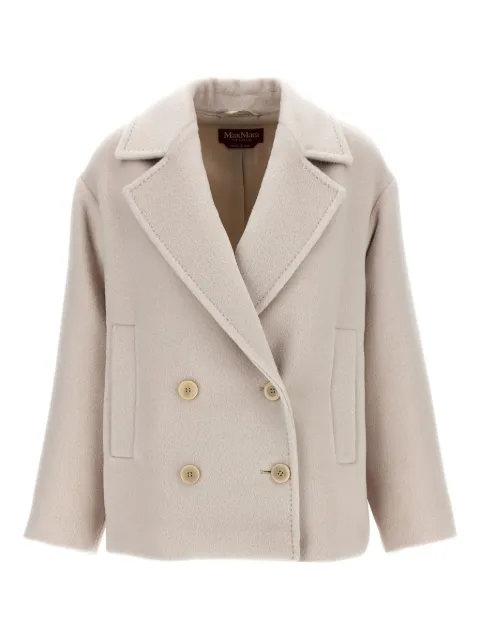 Max Mara alpaca-virgin wool blend double-breasted coat