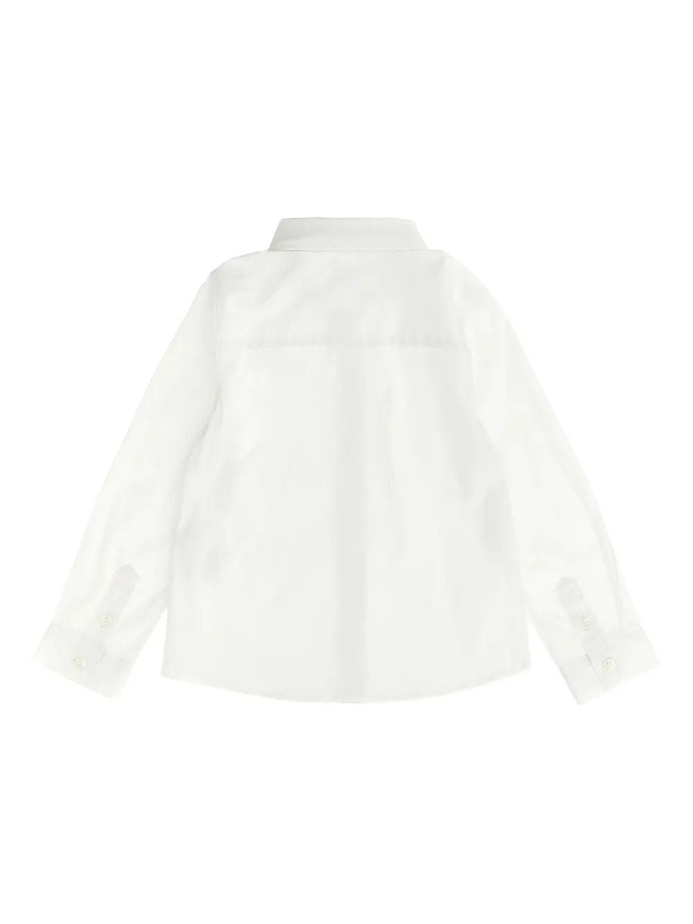 Burberry Kids Equestrian-Knight shirt met borduurwerk Wit