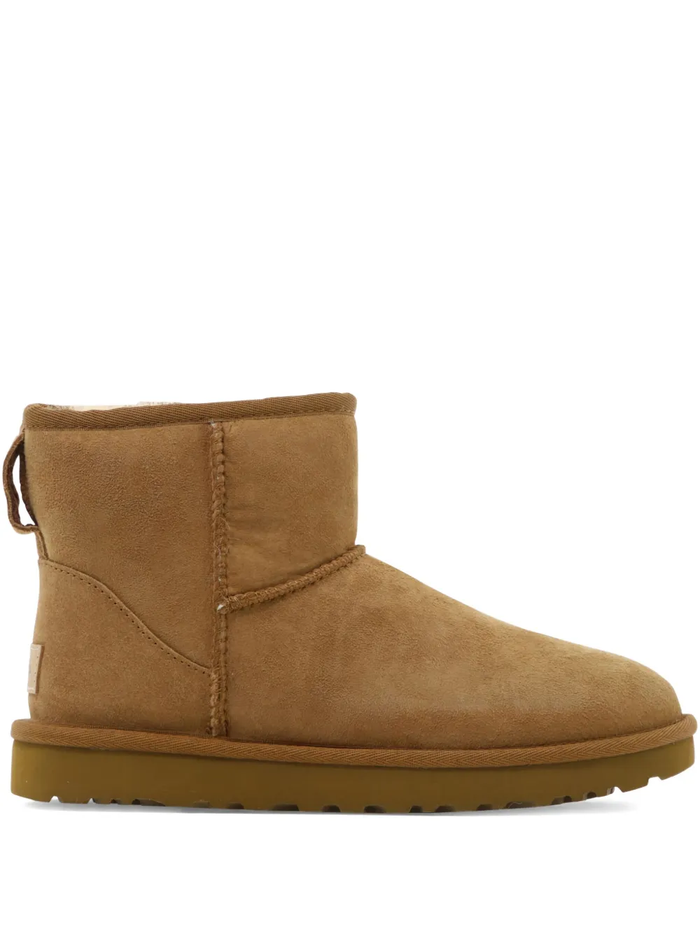 Ugg Classic Mini Leather Boots In Brown