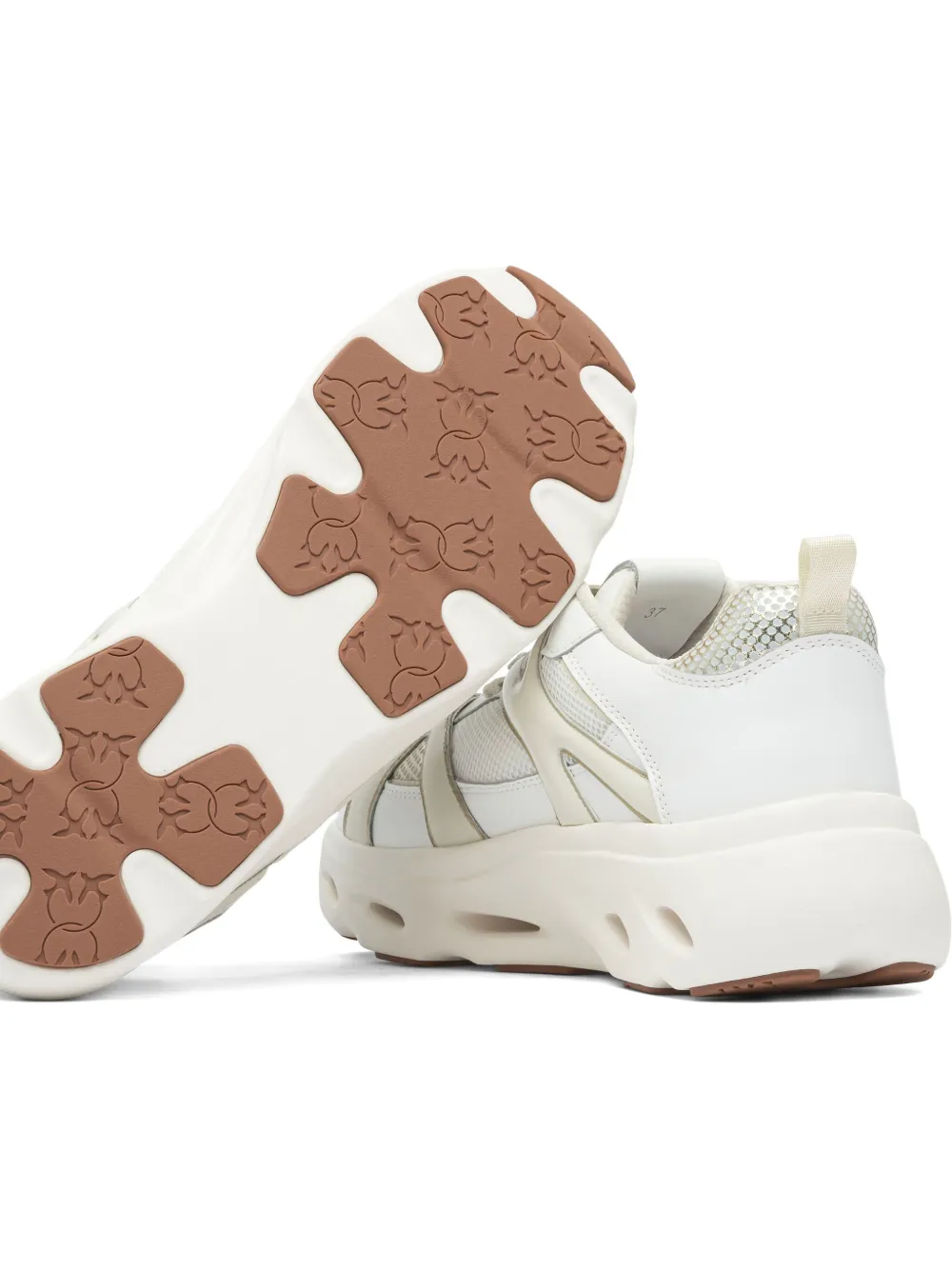 PINKO lace-up logo-detail sneakers White