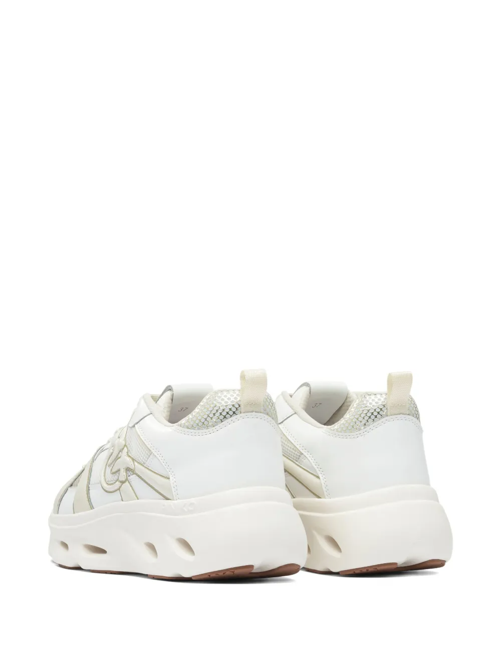 PINKO lace-up logo-detail sneakers White
