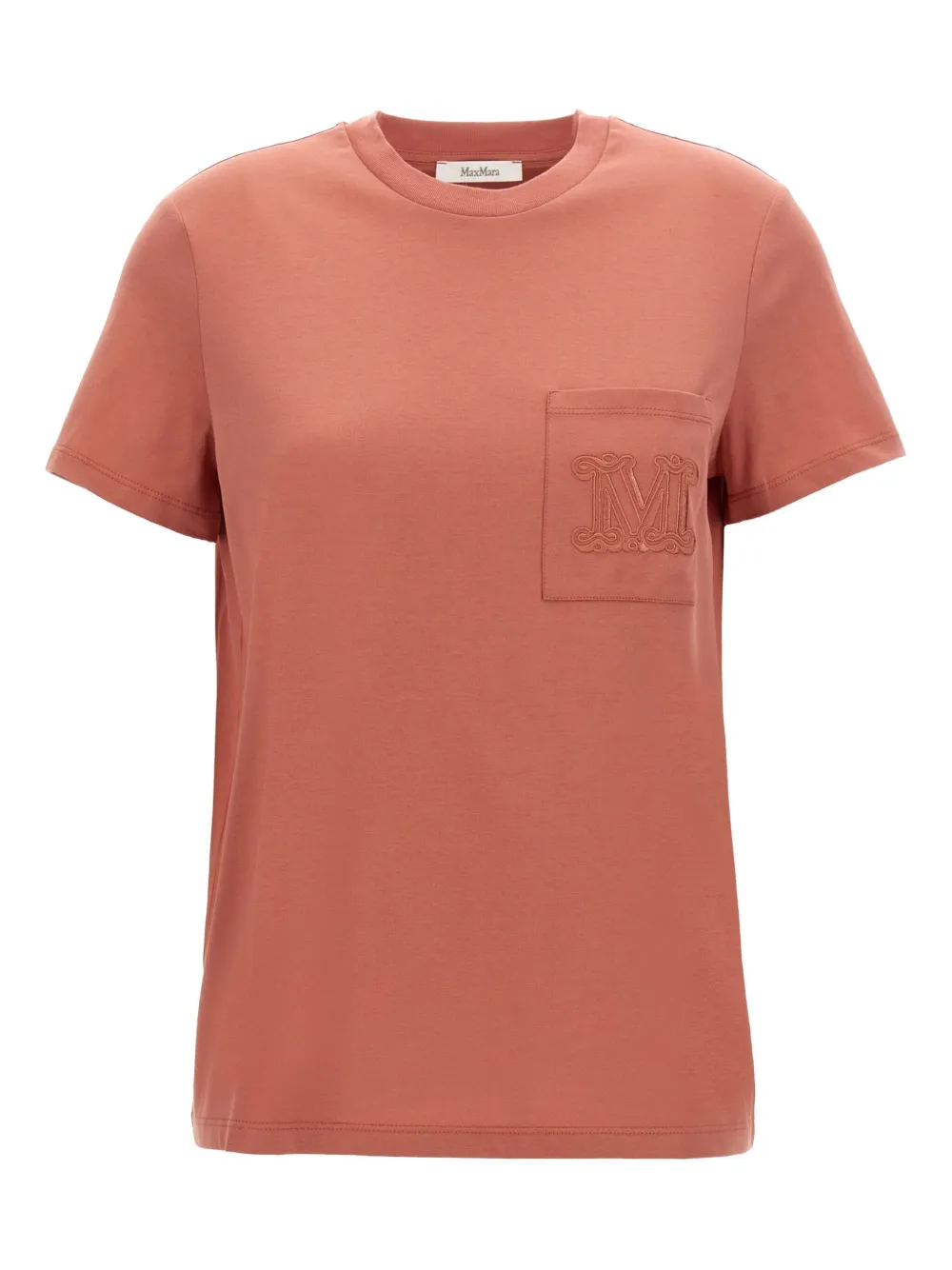 logo-embroidered T-shirt