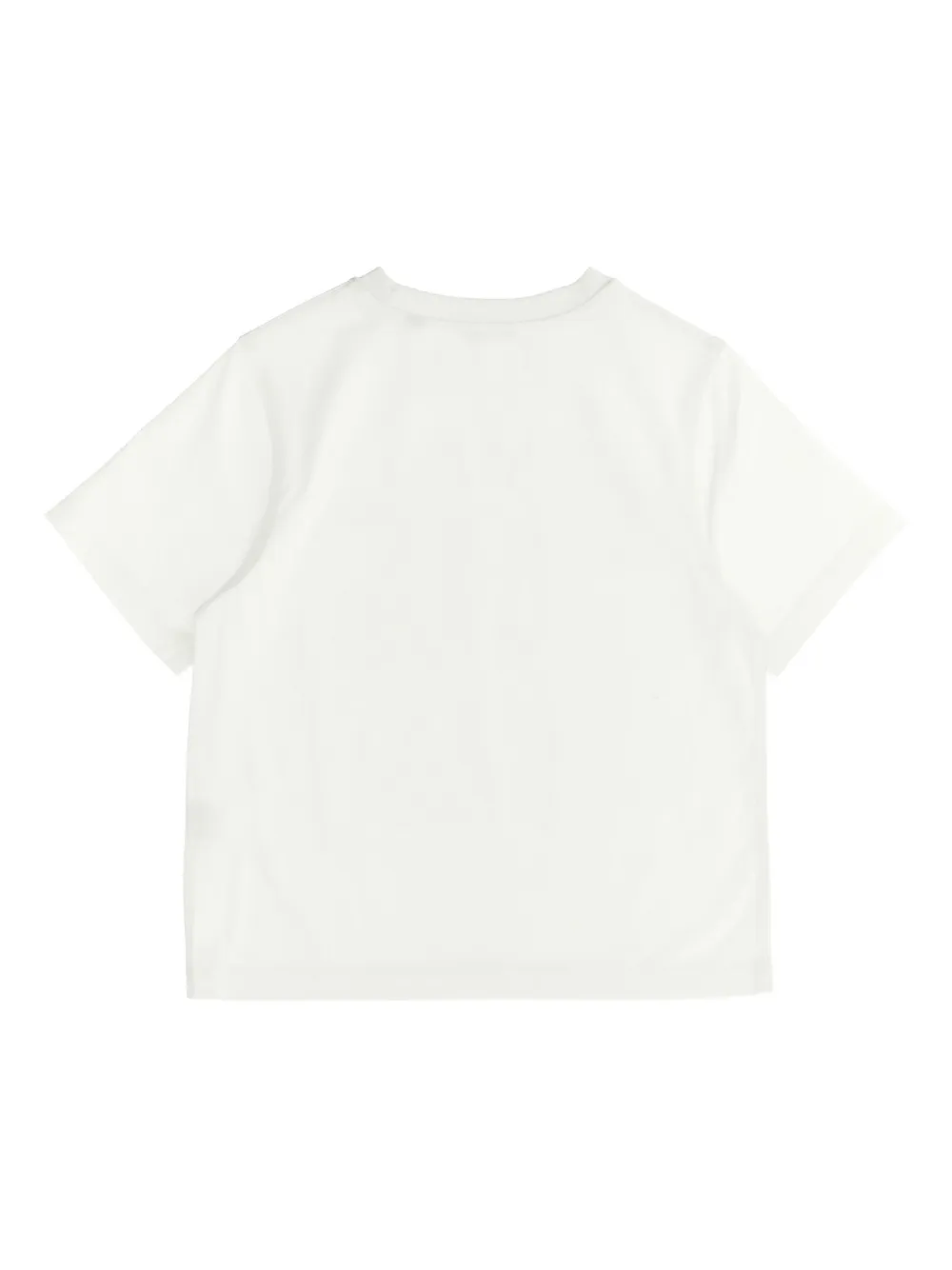 Burberry Kids Katoenen T-shirt met logoprint Wit