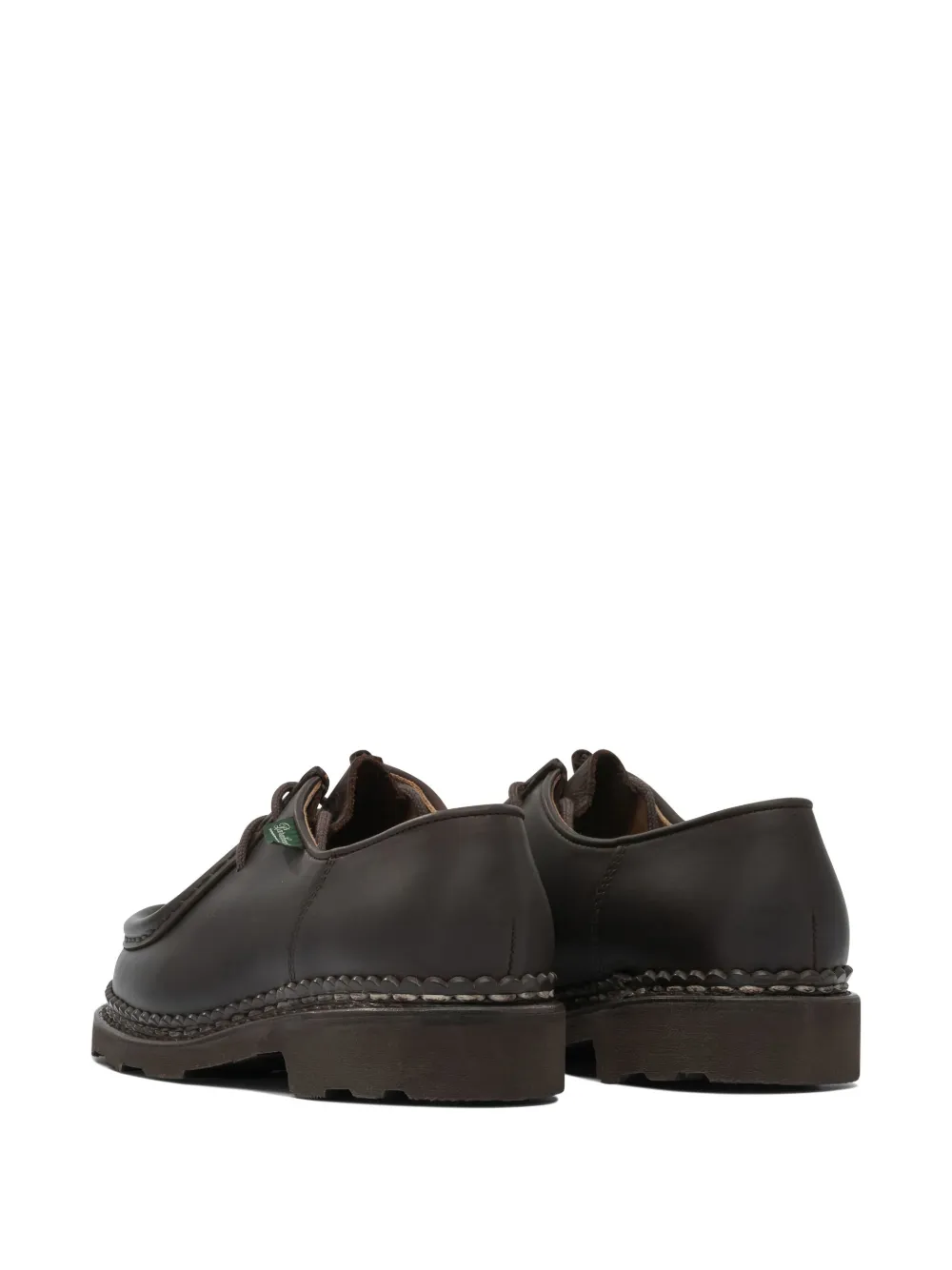 Paraboot leather lace-up loafers Brown