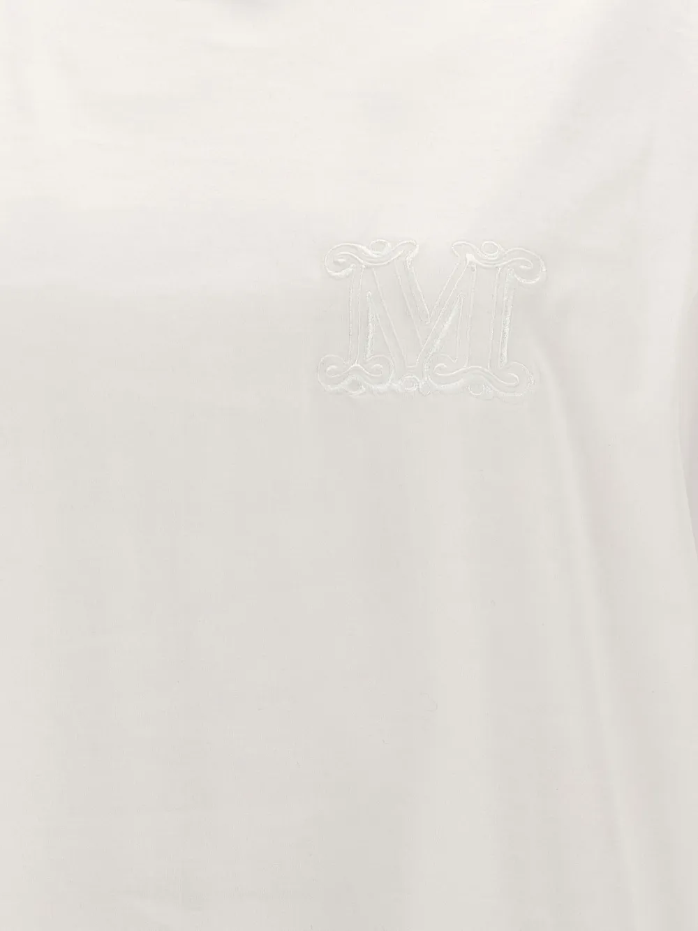 Max Mara embroidered crew-neck T-shirt Wit