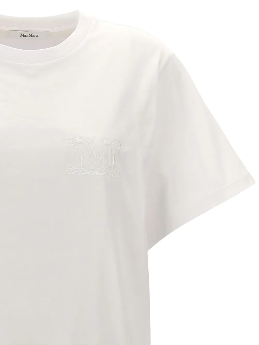 Max Mara embroidered crew-neck T-shirt Wit