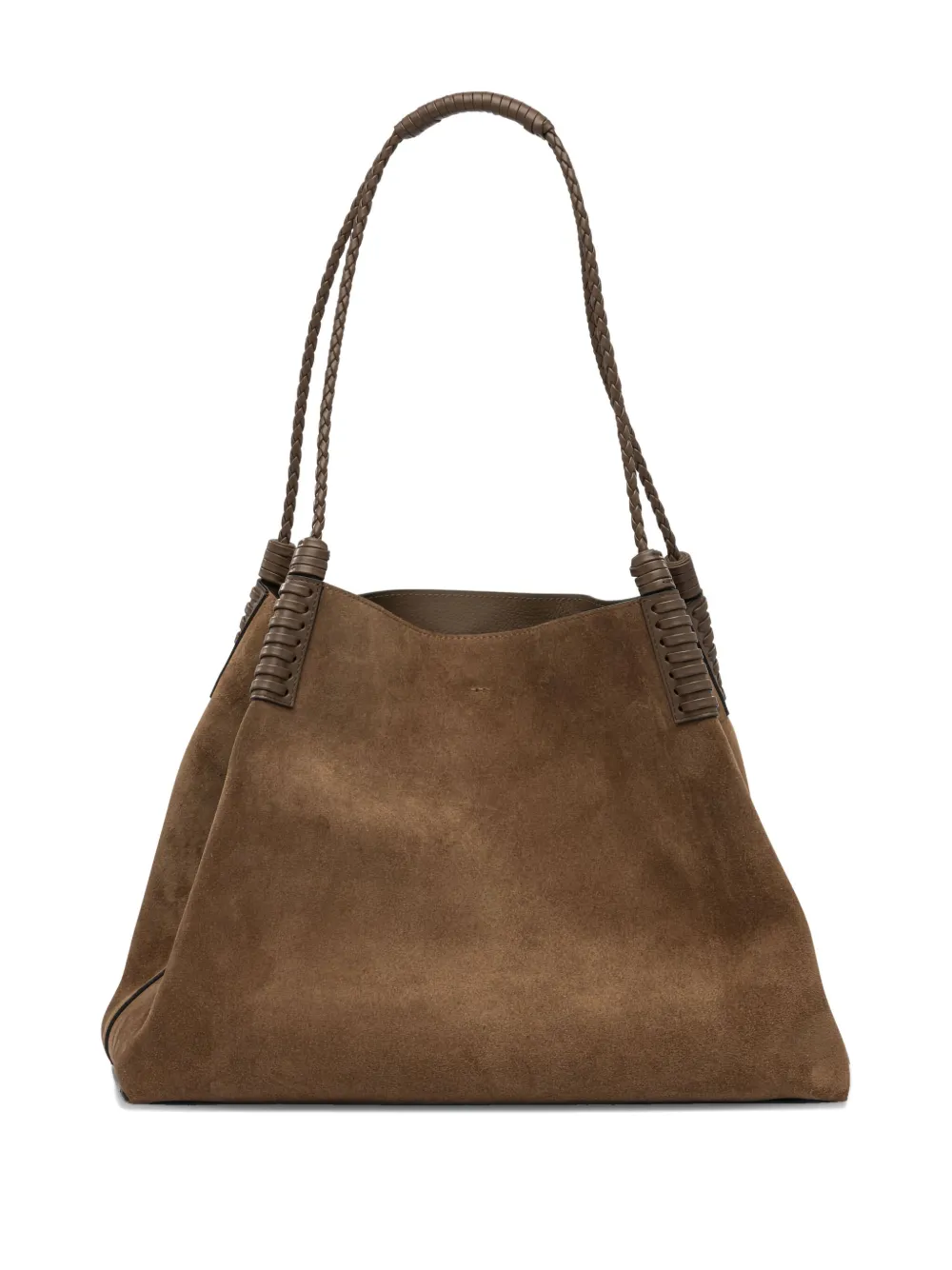 ETRO medium Libra braided-handle suede tote bag Bruin