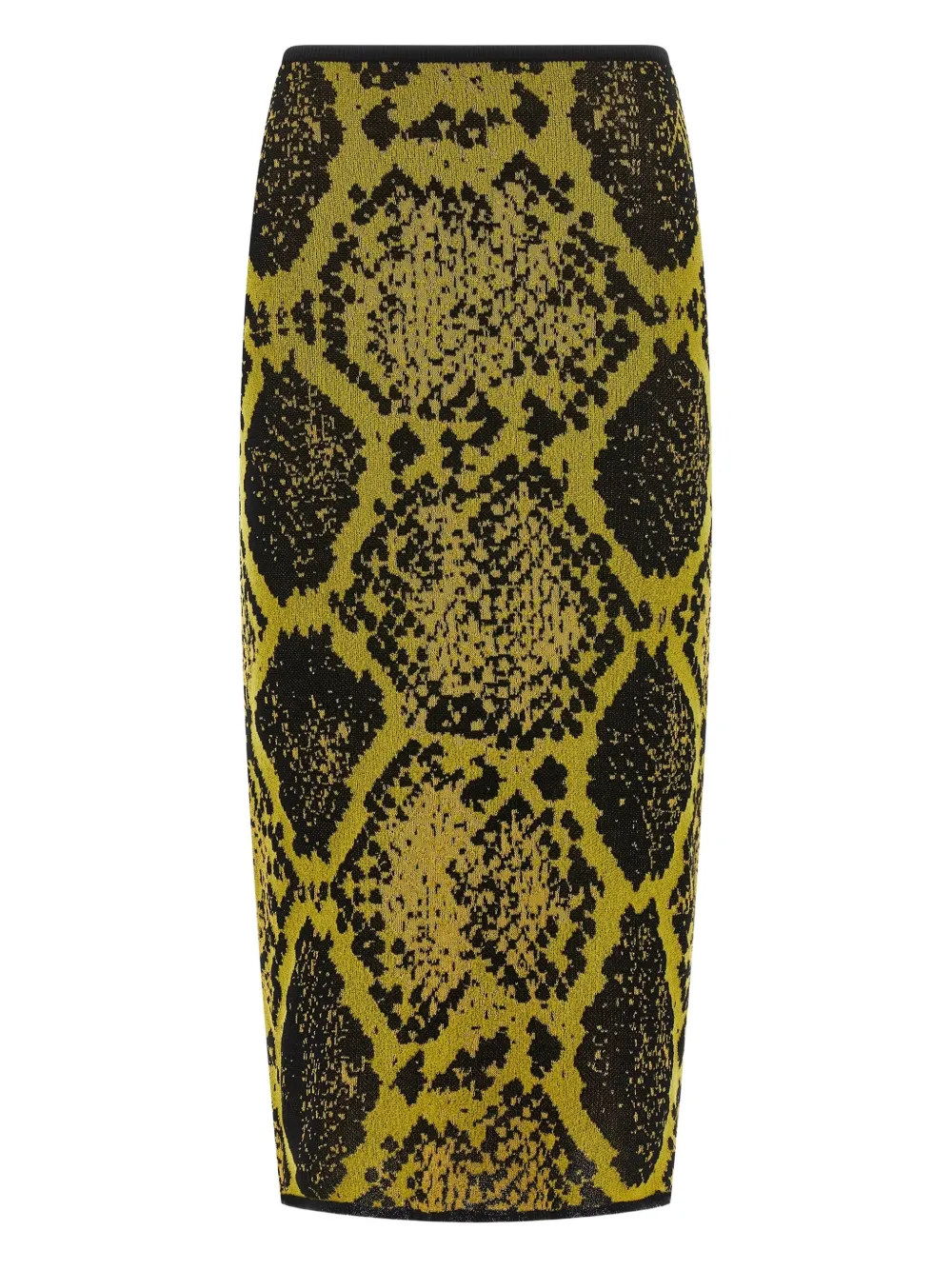python-print jacquard skirt
