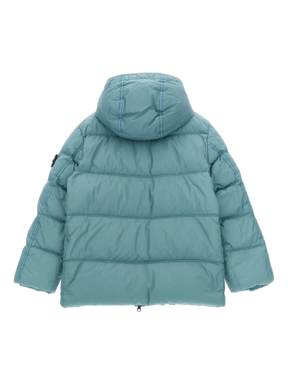 Stone Island Junior Gewatteerd jack met capuchon Blauw