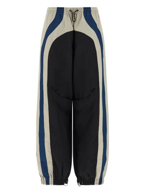 The Attico panelled drawstring straight trousers
