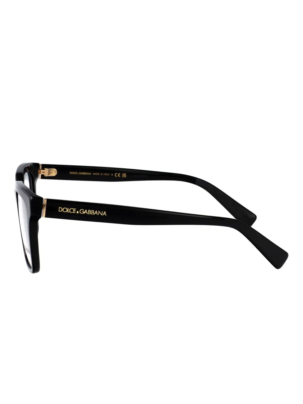 Dolce & Gabbana Eyewear acetate rectangle glasses Zwart