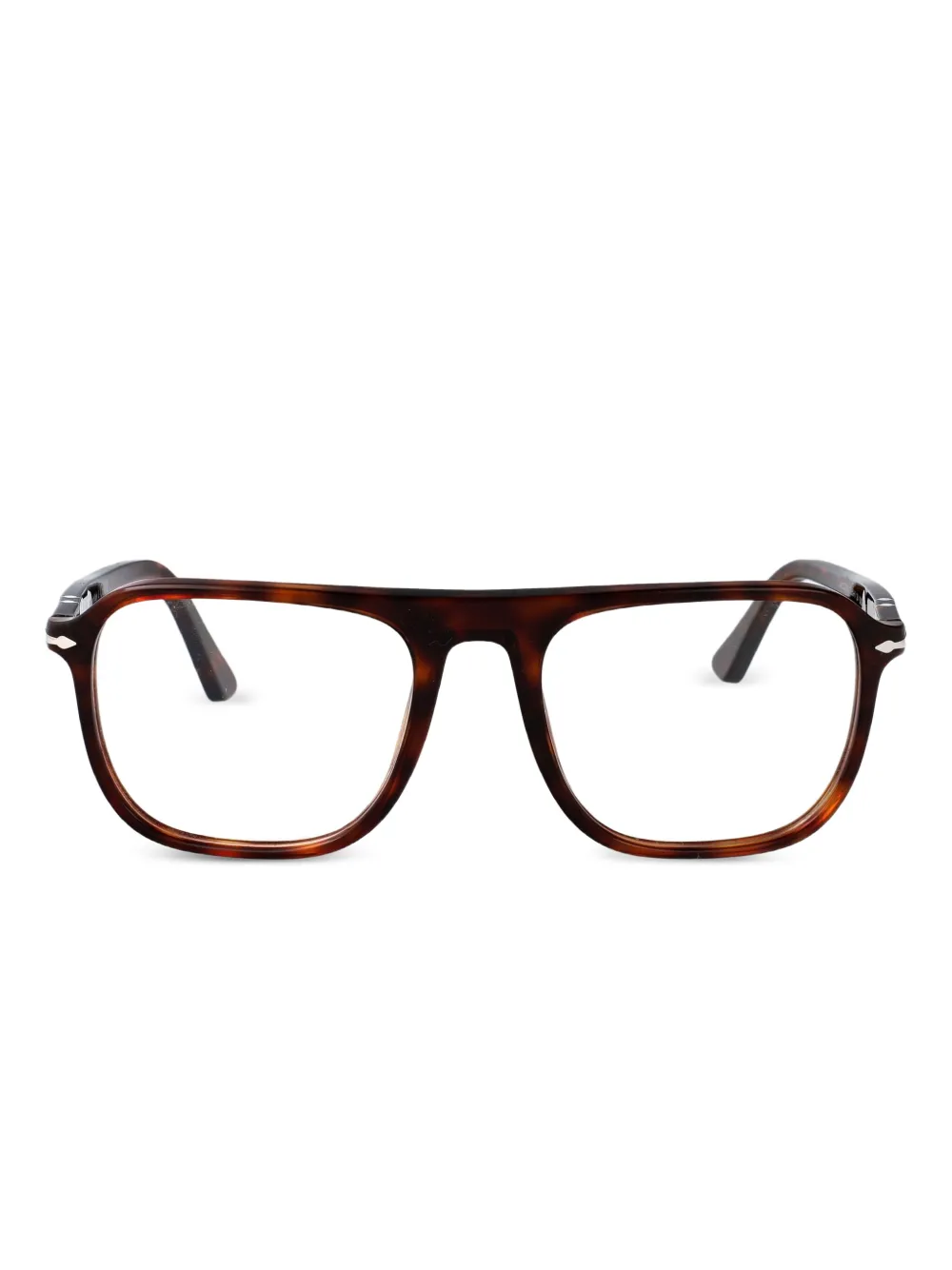 Persol Jacques rectangle glasses Bruin
