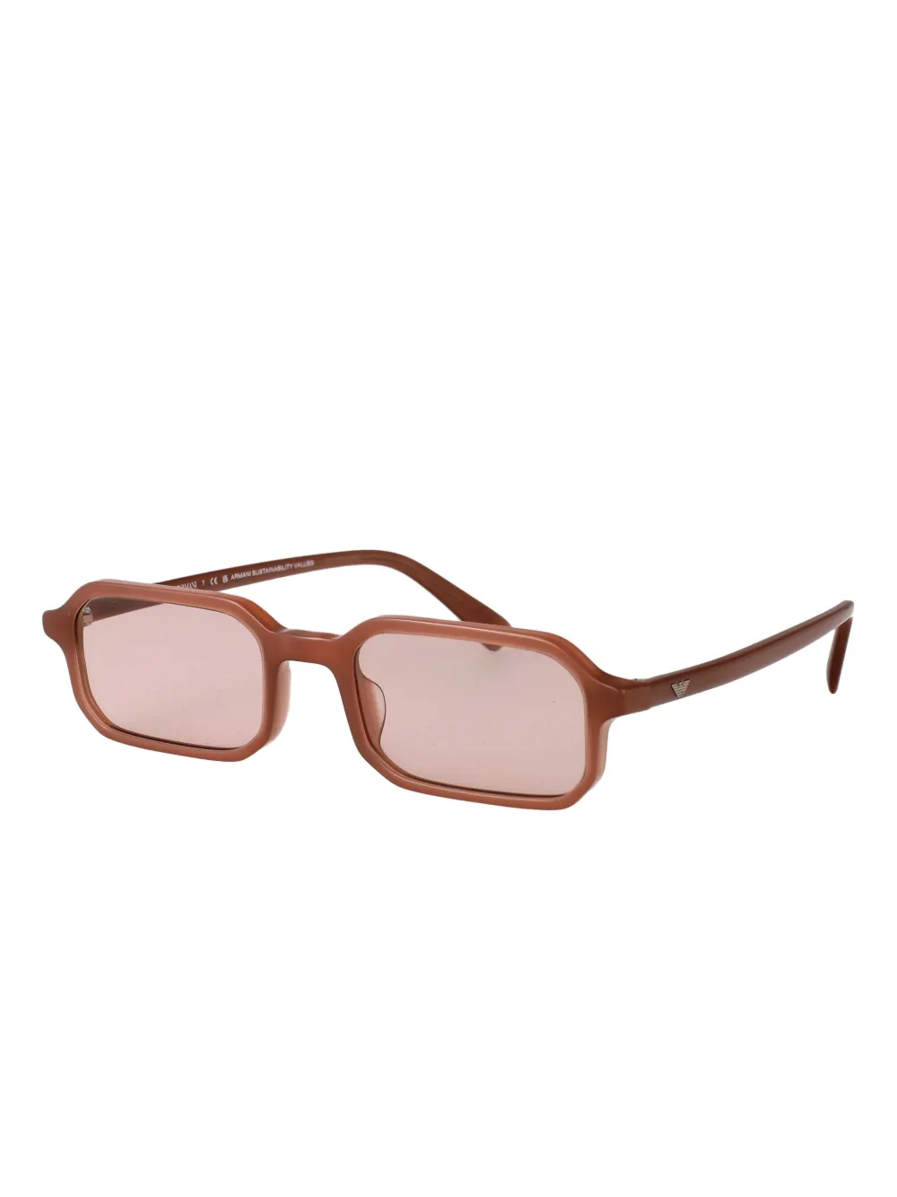 Emporio Armani rectangle-frame sunglasses Zwart