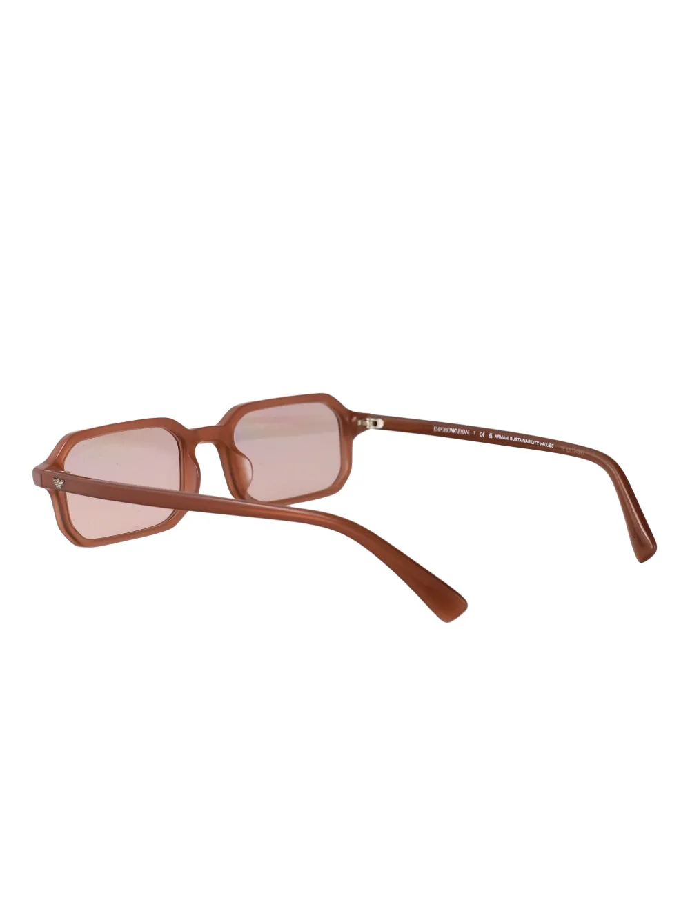 Emporio Armani rectangle-frame sunglasses Zwart
