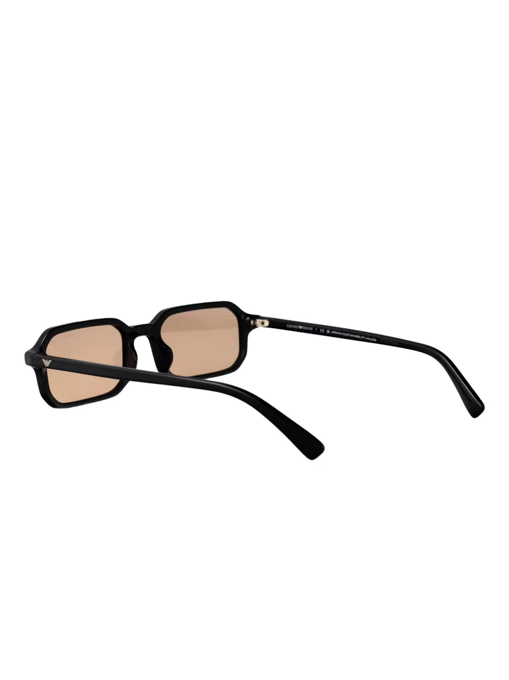 Emporio Armani rectangle-frame sunglasses Zwart