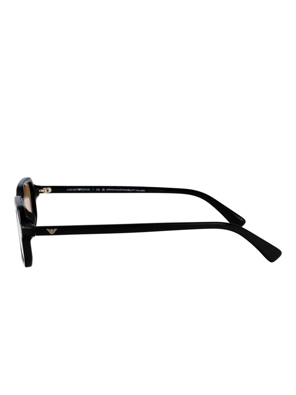 Emporio Armani rectangle-frame sunglasses Zwart