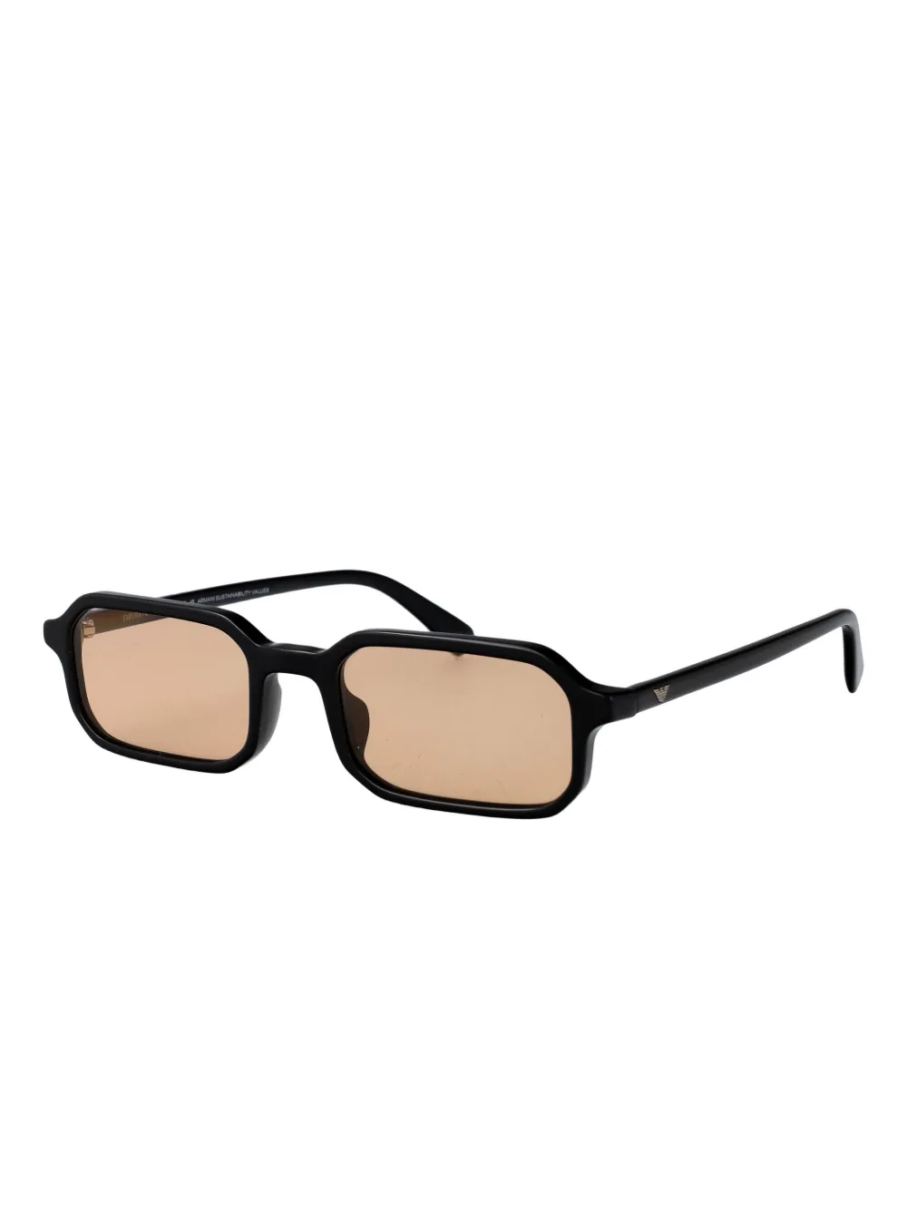 Emporio Armani rectangle-frame sunglasses Zwart