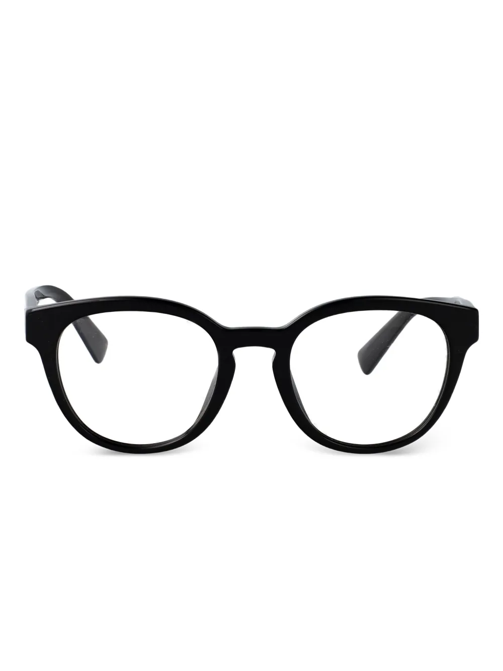 Dolce & Gabbana Eyewear acetate round-frame glasses Zwart