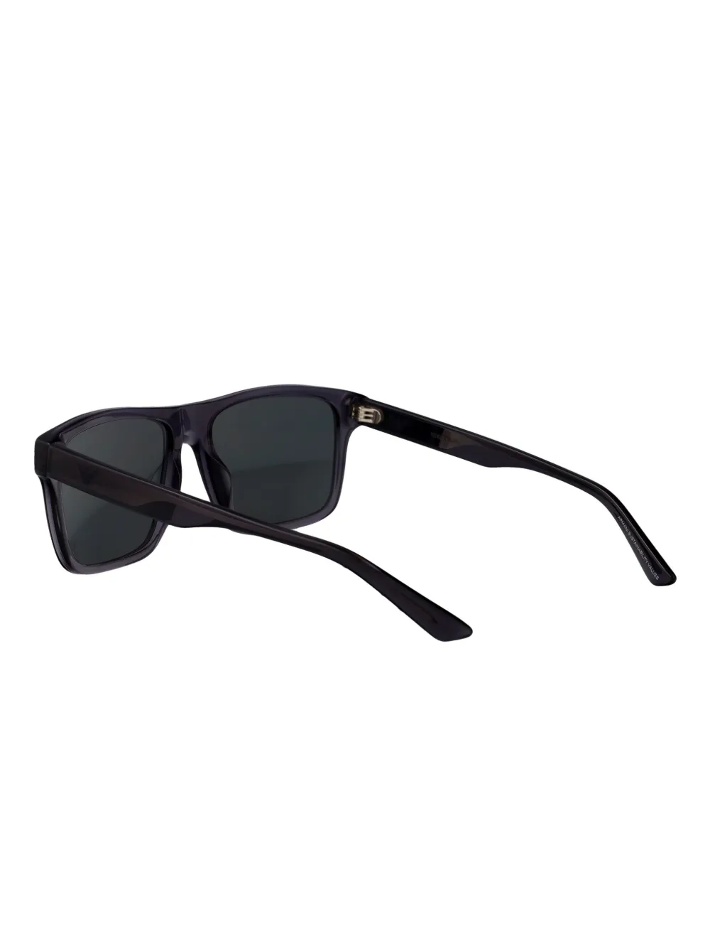Emporio Armani square acetate sunglasses Zwart
