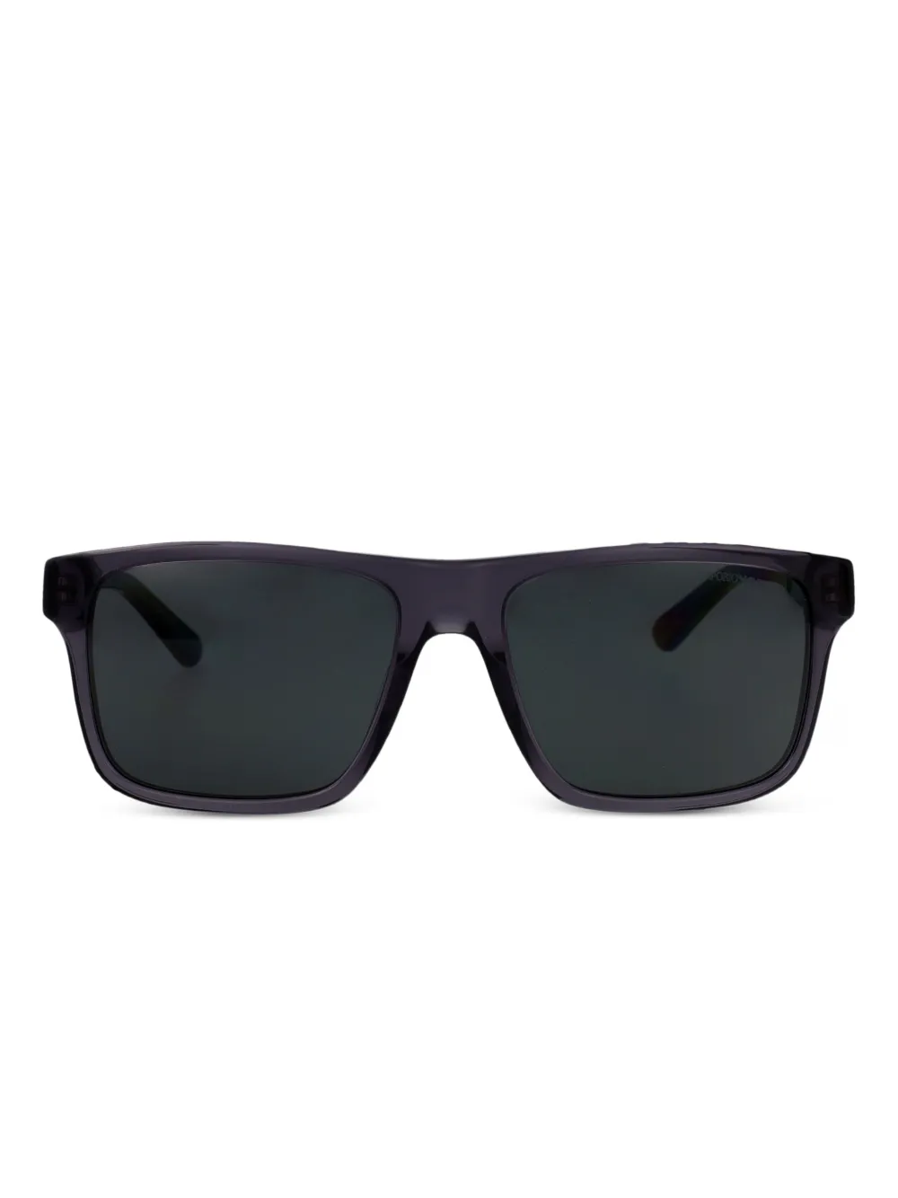 Emporio Armani square acetate sunglasses Zwart