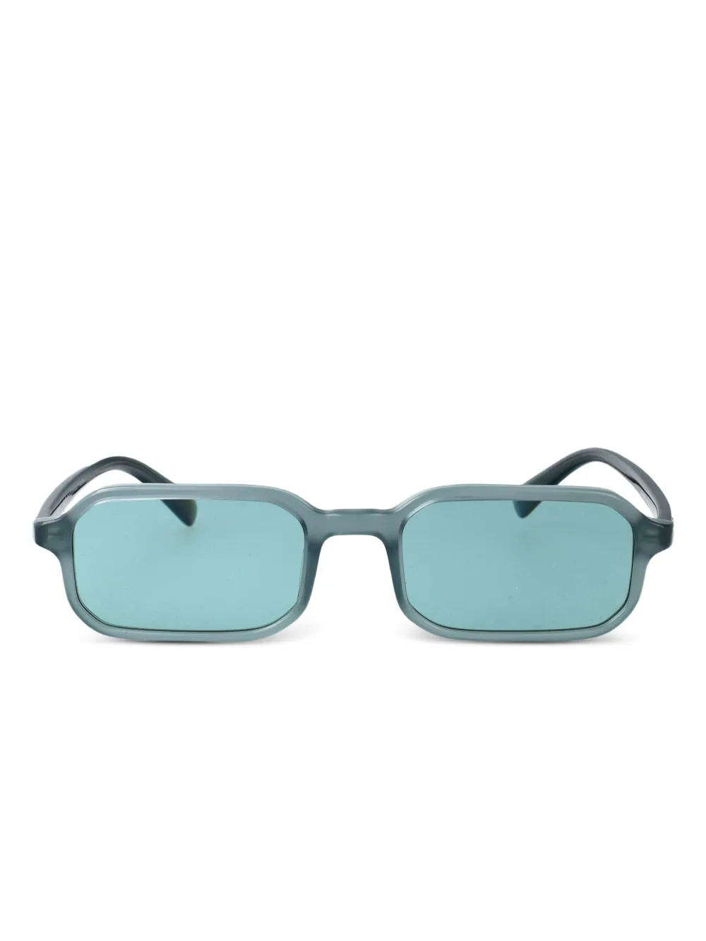 Emporio Armani rectangle acetate sunglasses Blauw