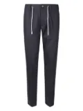 Eleventy pleated drawstring trousers - Blue
