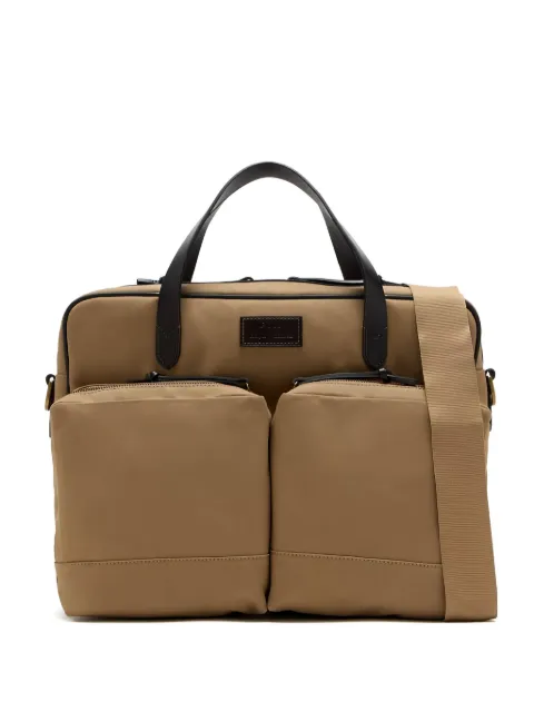 Polo Ralph Lauren leather-trimmed laptop bag