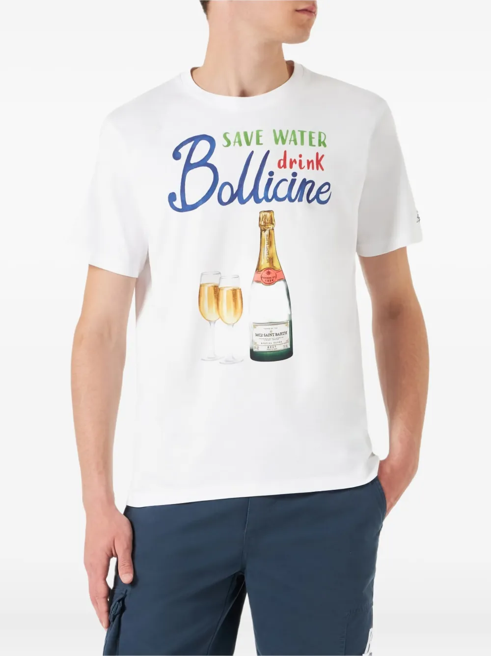 MC2 Saint Barth champagne-print cotton T-shirt | T-Shirts | Image 2
