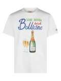 MC2 Saint Barth champagne-print cotton T-shirt - White