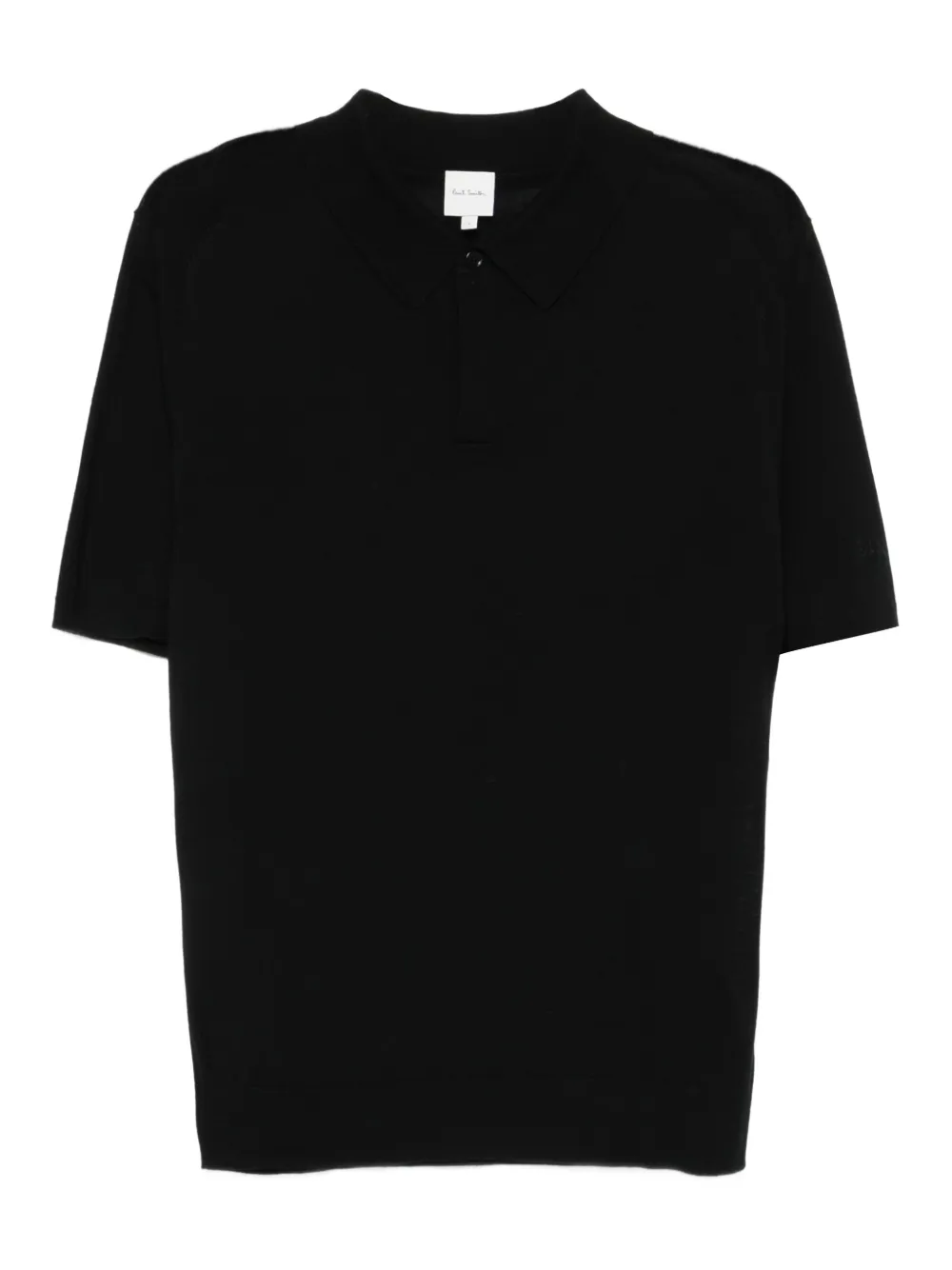 Paul Smith merino-wool short-sleeve polo shirt - 79 BLACK Paul Smith merino-wool short-sleeve polo shirt - 79 BLACK