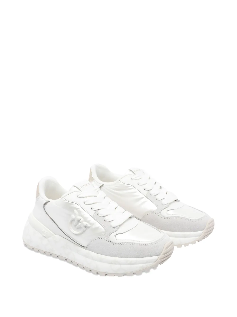 PINKO logo-detail chunky-sole sneakers - Wit