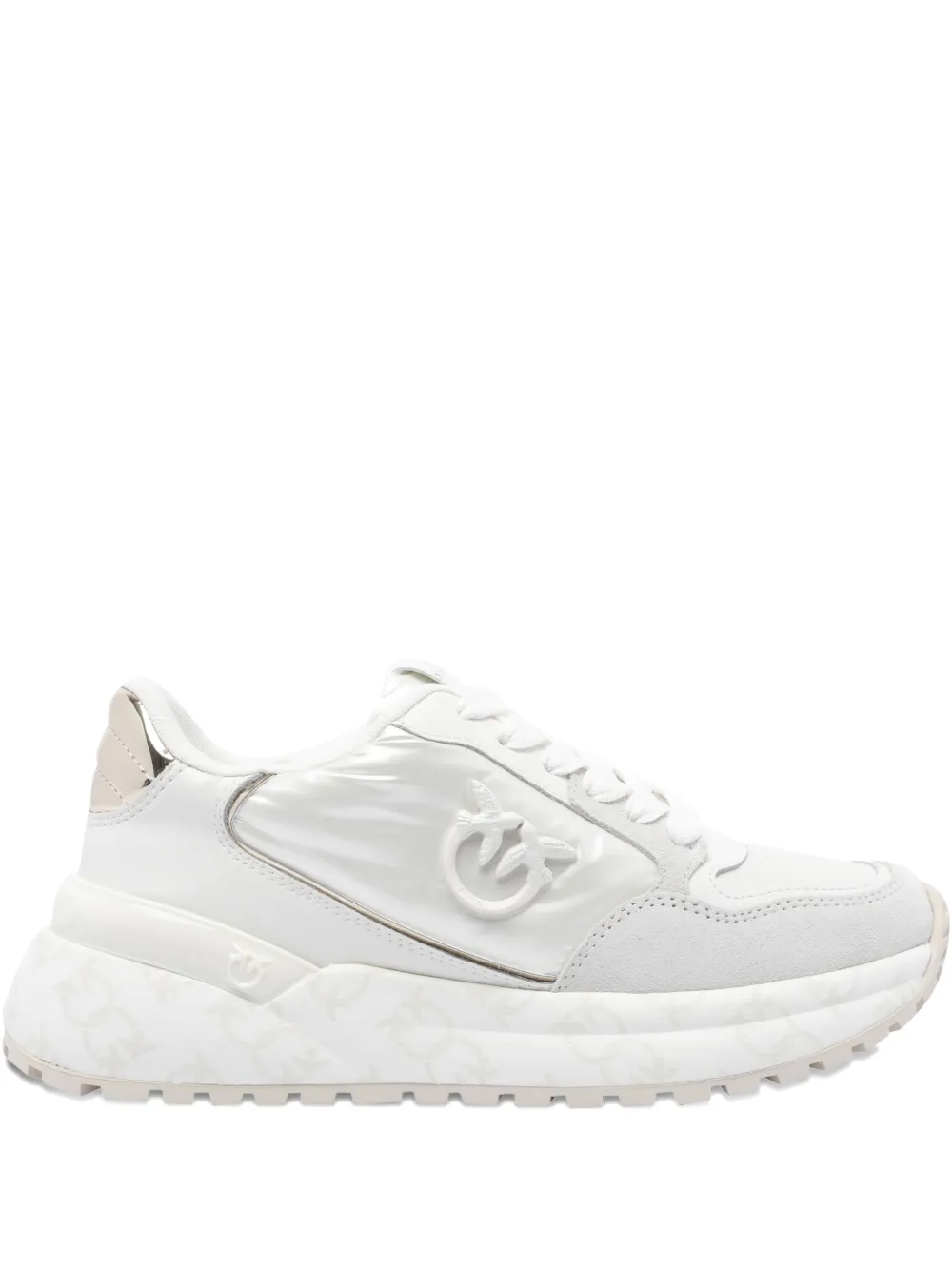 PINKO logo-detail chunky-sole sneakers White