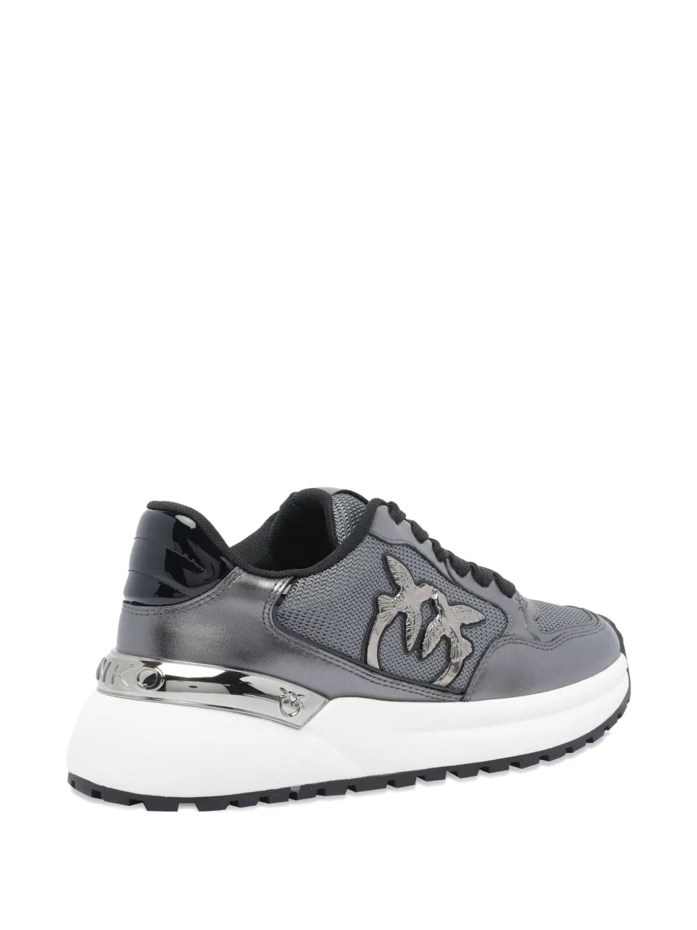 PINKO logo-detail chunky-sole sneakers Grey
