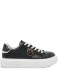 PINKO Yoko 06 metallic-trim platform sneakers - Black